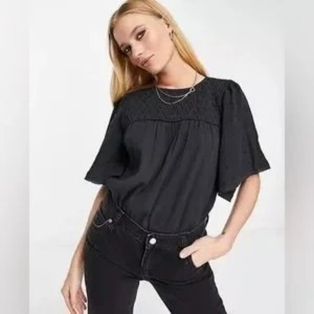 Free People Perfect Catch Black Thong Bodysuit - Picture 2 of 8
